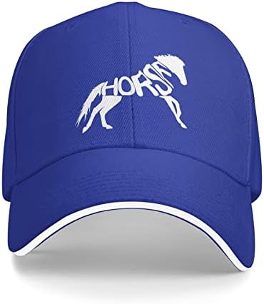 כובע טקסט סוס יוניסקס, כובע בייסבול כובע קלאסי מתכוונן