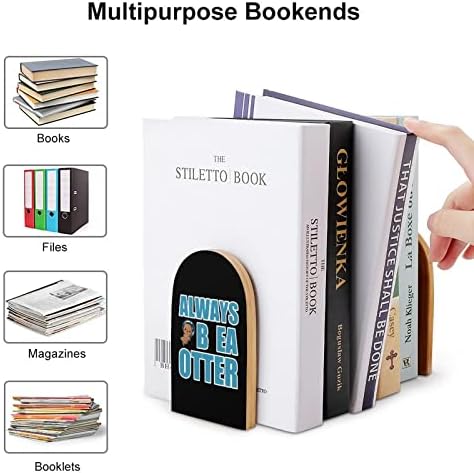 תומכי ספרים ספר מסתיים עבור מדפי עץ תומכי ספרים מחזיק עבור כבד ספרים מחיצת מודרני דקורטיבי 1 זוג