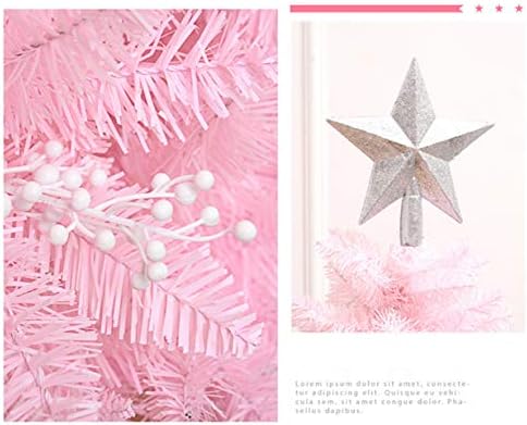 Woxing Woxing Pink Busy Deluxe Artificial חג המולד חג המולד עץ, עץ עץ כוכב עץ סיבי אופטי, 12 מ