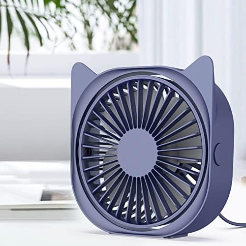 Moresec Mini Fani Fan 3 מהירויות עם אור לילה 360 מעלות סיבוב USB טעינה מאוורר שקט - מעריץ אישי קטן וקל משקל