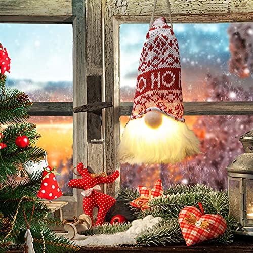 אורות גנום לחג המולד בעבודת יד שוודית גמדים טומטה קישוטי חג המולד סנטה בובה קטיפה תליונים לתלייה לשולחן מנטל
