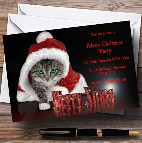 גן החיות של גן החיות הקדוש חתול בהתאמה אישית לחג המולד/השנה החדשה/הזמנות למסיבת חג