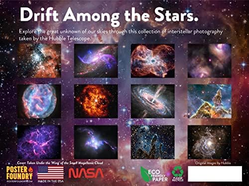 לוח שנה אסטרונומיה 2023 מתנות חלל האבל האבל מתנות אסטרונומיה מדע קיר חודשי מתכנן גדול 24 חודשים - 2023 כתיבה