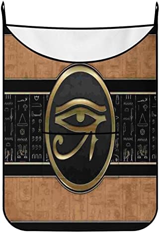 שטח חיסכון תליית כביסה תיק מצרים עין רעה מצרי אמנות עם מעל דלת ווים, עמיד שטח חיסכון כביסה תיק עם רוכסן רחב פתוח