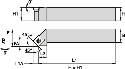 WIDIA SSSCL1616H09 SSSC STY STYLE STYLESS BRAMP מחזיק תוספות חיוביות, זווית 45 מעלות, פלדה, שוק