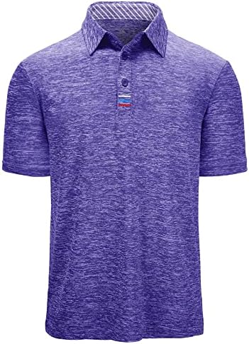 זיטי גולף פולו חולצות לגברים קצר שרוול מזדמן צווארון חולצה ספורט טניס חולצה
