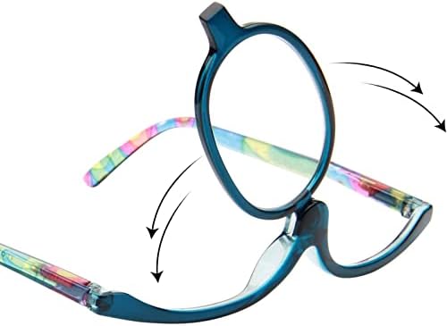 עין איפור משקפיים לנשים מגדלת קוסמטי משקפיים להעיף את מסתובב עדשה עם קוראי 3660,2 חבילות