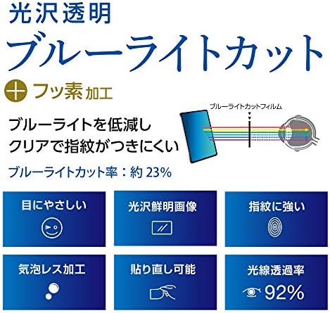 ナカバヤシ Z8858 סרט מגן LCD לאייפד 10.2 אינץ 'דור 9 דור 2021/8 דור 2020/7 דור 2019, הפחתת אור כחול,