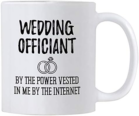 קסיטיקה מתנה משרדית לחתונה מצחיקה. 14 עוז נסיעות ספל קפה. על ידי הכוח שניתן לי על ידי האינטרנט. רעיונות למתנות