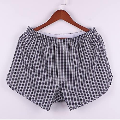 BMISEGM Mens Trunk תחתוני בגדי כותנה תחתוני כותנה כותנה רופפת מכנסיים קצרים במותניים בינוניים מכנסיים קצרים
