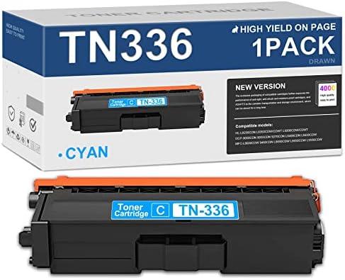 TN336 TN-336 מחסנית טונר 1-חבילה: החלפה תואמת DRA לאח TN 336C ציאן תשואה גבוהה עבור DCP-9050CDN