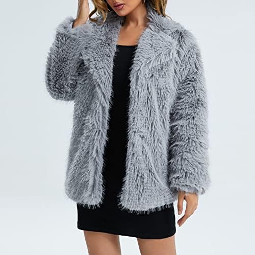 מעילי נשים לסתיו סתיו וחורף קטיפה חורפית שרוול ארוך מעיל פרייגאן מעיל פליס