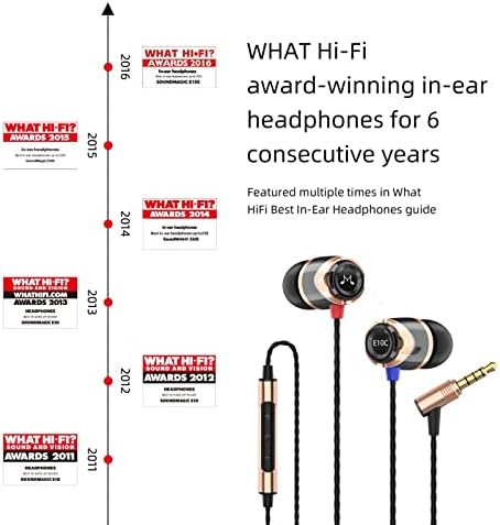 SoundMagic E10C אוזניות קוויות עם אוזניות סטריאו מיקרופון Hifi רעש מבודד באוזניות אוזניים עוצמת סבך סבך