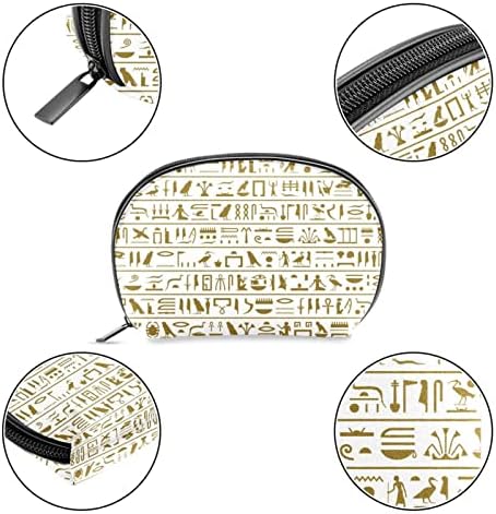 תיק איפור נסיעות, תיק מארגן של תיקי קוסמטיקה, לנשים ארנק למוצרי מוצרי טיפוח מברשות, סמל מצרי עתיק