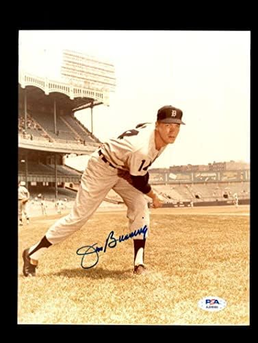 Jim Bunning PSA DNA חתום 8x10 TIGERS TIGERS חתימה - תמונות MLB עם חתימה