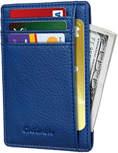 כיס קדמי ארנק מינימליסטי מאובטח דק אשראי כרטיס בעל