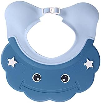 כובע מקלחת לתינוקות PXRJE, כובע רחצה של מקלחת סיליקון, כובע רחצה מתכוונן להגנה על תינוקות עיניים פעוטות