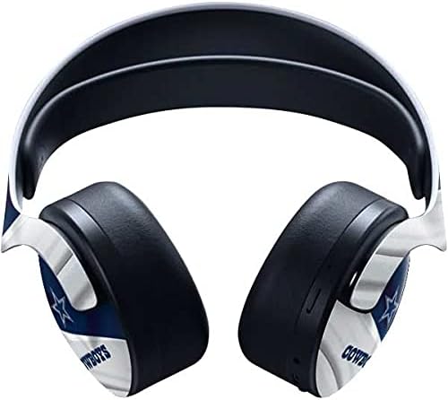 עור מדבקות סקיט תואם אוזניות אלחוטיות של דופק 3D עבור PS5 - עיצוב Cowboys מורשה רשמית של NFL Dallas Cowboys