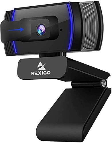 נקסיגו נ930 אף 1080 מצלמת אינטרנט עם מיקרופון וכיסוי פרטיות, פוקוס אוטומטי, הפחתת רעש, מצלמת אינטרנט, לפגישת