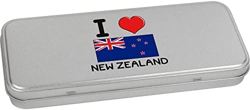 Azeeda 95 ממ 'אני אוהב ניו זילנד' מתכת פח/קופסת אחסון
