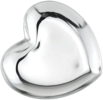דואר אלקטרוני 1 מחשב מחשב מפואר אחסון מתכת מגש תכשיטים בצורת לב תצוגת קישוט ביתי מלאכת צלחת הגשה