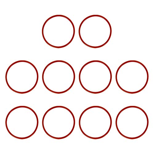בטומשין 10 יחידות 2.44על 0.12 טבעת סיליקון אטם טבעות חותם להידראוליקה ופנאומטיקה איטום אדום