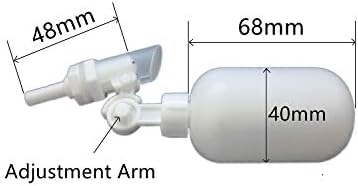Mattox 1/4 אינץ 'מפלסטיק אוטומטי מתכוונן שסתום צף למטהרי מים אקוופוניים מערכת אוסמוזה הפוכה, 5 מטרים צינורות