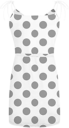 שמלת דפוס גל מזדמן של נשים מזדמנות שמלת דפוס צווארון v ללא שרוולים רצועה רופפת כיס מיני שמלת נדנדה