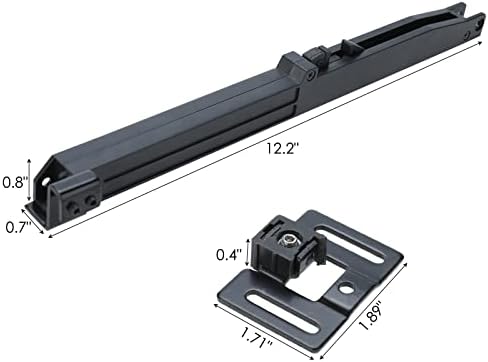 RealPlus 2 PCS דלת אסם מנגנון סגור רך מנחת חיץ אביב, גרסה משודרגת ללא חור למשקל הדלת 70-160 פאונד