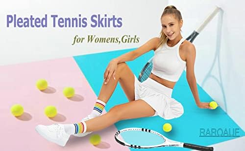נשים טניס חצאית קפלים גולף חצאיות עם כיסים אימון ספורט ריצה אתלטי סקורט מיני