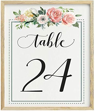 יקירי מזכרות קליגרפיה 1-30 פרחוני שולחן מספרי קבלת חתונה דקור שולחן כרטיסים