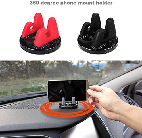 Wangnana 1 PC/2 PC של מחזיק טלפון לרכב עומד תמיכה מסתובבת אנטי להחליק נייד 360 מעלות לוח מחוונים