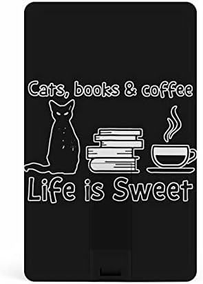 ספרים חתולים חיים הם כרטיס מתוק USB 2.0 כונן הבזק 32 גרם/64 גרם דפוס מודפס מצחיק