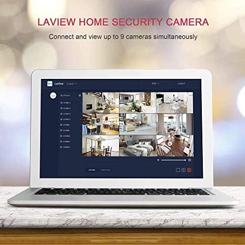 Laview נטענת מצלמות אבטחה מצלמות מצלמה המופעלות על ידי סוללה 4PC