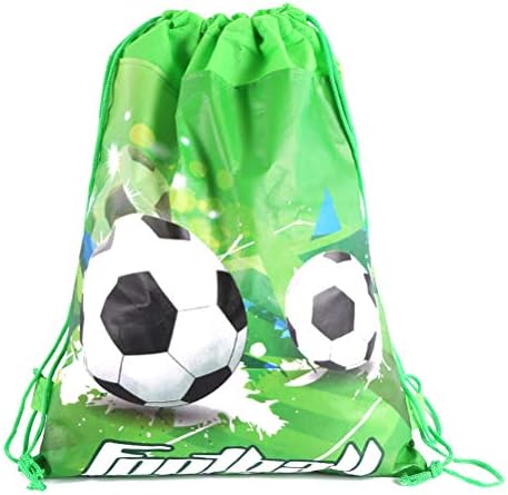 טנדיקוקו 9 יחידות יצירתי מציג תיק כדורגל דפוס אחסון תיק שרוך פאוץ ידידותי ארגונית עבור מתנת סוכריות