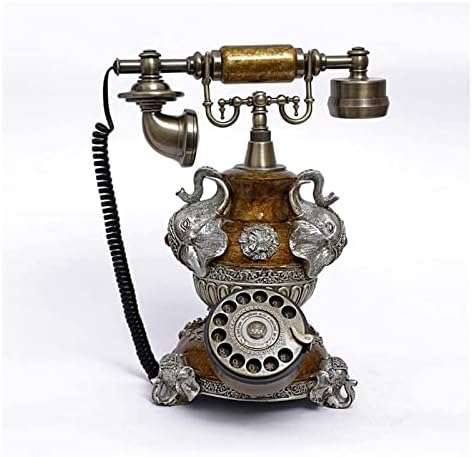 טלפון עתיק עיצוב טלפוני קווי - טלפון סיבובי - טלפון רטרו חוט - טלפונים דקורטיביים וינטג '