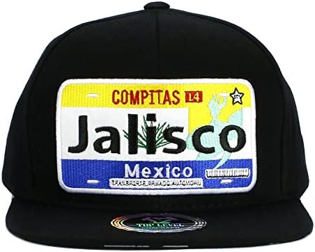 כובע מקסיקני מקסיקו מדינות רישוי אוטומטי בסגנון Snapback Bill Bill Cotton Capball Cap