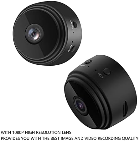 מצלמת Mini Spy, Mini WiFi מצלמה מגנטית כיסוי אחורי מגנטי מיקרו USB ABS ABS קומפקטי וראיית לילה ניידת לאבטחת בית