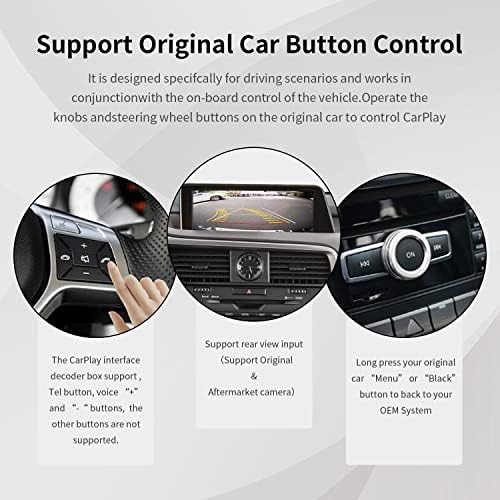 דרכים עליונות מראש של Carplay Retrofit ערכת מפענח עבור Lexus NX RX IS ES GS RC CT LS LX LC UX 2014-2019 שנה