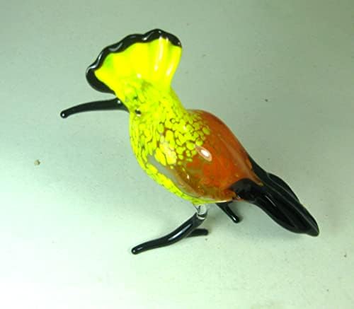 חישוק זכוכית מפוצץ ביד ציפור ציפור פסלון מוראנו בעלי חיים בסגנון מיניאטורה רק 22.99 $