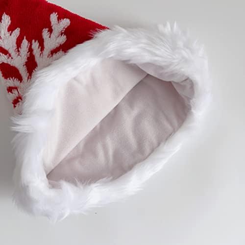 2 חבילה אדום חג המולד עץ חג המולד סנטה כובע למבוגרים משפחה חדש שנה פסטיבל מסיבת קישוטים