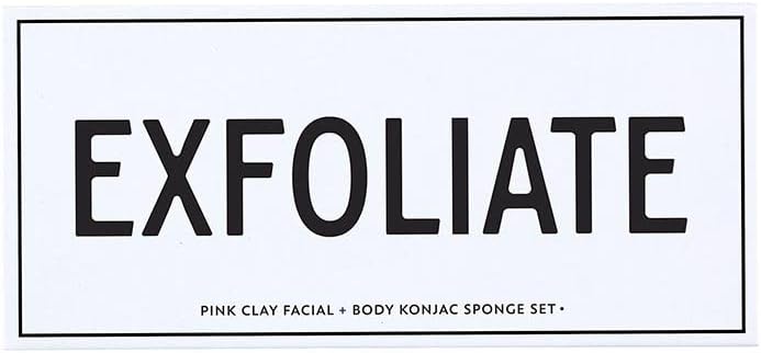 Bella Sleep + Spa Facial & Body Folliating Sponge Sponge Sponge Coxed, 2 חלקים, לבן