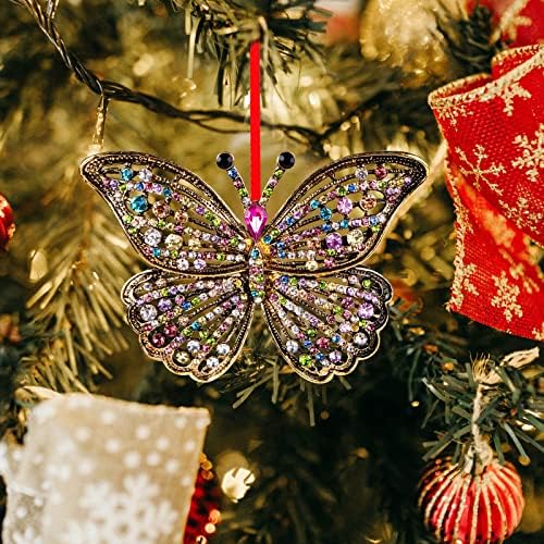 פרפר חג המולד קישוטי 2022 מלך פרפר קישוטי חג המולד עץ פרפרים מזכרת מתנות עבור אחיות בנות אמא