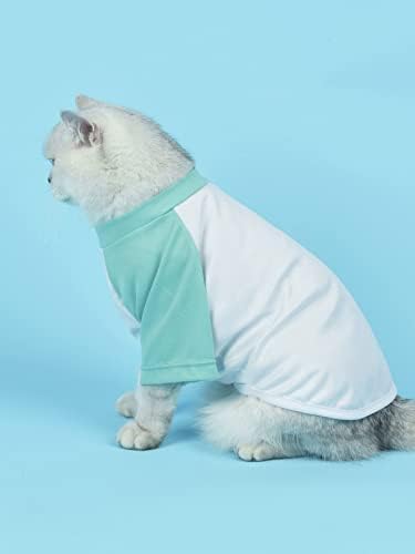 Qwinee פשוט כלב טי טי חול חולצה צבע חילוק טיפה כתף כלב חולצה חולצה רכה חולצות גור גורים בגדים לחיות