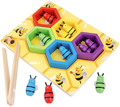צעצועים 1 SET SET קליפ BEE TOY ילדים צעצועים חינוכיים לילדים משחק פעוטות פעוטות מהדק כוורת משחק כוורת