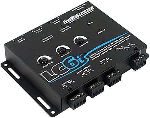 AudioControl LC6i Black 6 Channel Line Converter עם סיכום פנימי עם ACR1 שלט למעבדי בקרת שמע