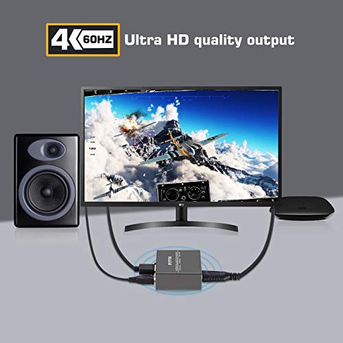4K@60Hz HDMI Video Video Audio Splitter, HDR HDMI ל- HDMI Audio Converter תומך Ultra 4K HDMI פלט וידאו/פלט