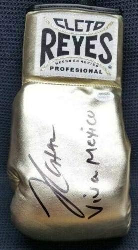 חוליו סזאר צ ' אבס חתם על כפפת האגרוף הזהב של קלטו רייס. צפו בכפפות אגרוף חתומות