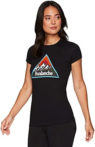 חולצות שרוול קצרות של Avalanche, חולצות טריקו של כותנה גרפית לנשים לנשים