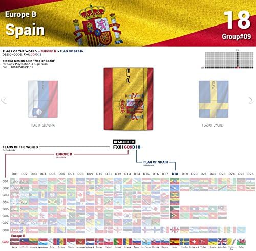 סוני פלייסטיישן 3 סופרסלים עיצוב עור דגל של ספרד מדבקות מדבקת עבור פלייסטיישן 3 סופרסלים